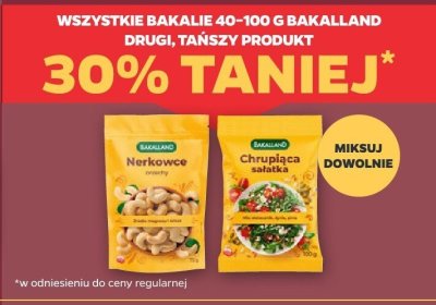 Wszystkie bakalie 40-100 g Bakalland DRUGIE -30% promocja w Netto
