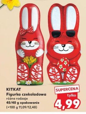 Figurka zając z czekolady Kitkat promocja w Kaufland