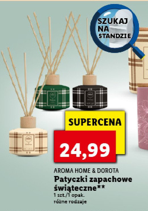Patyczki zapachowe cztsta przyjemno艣膰 Aroma home & dorota promocja
