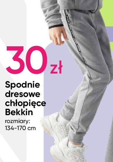 Spodnie dresowe chłopięce 134-170 cm Bekkin promocja