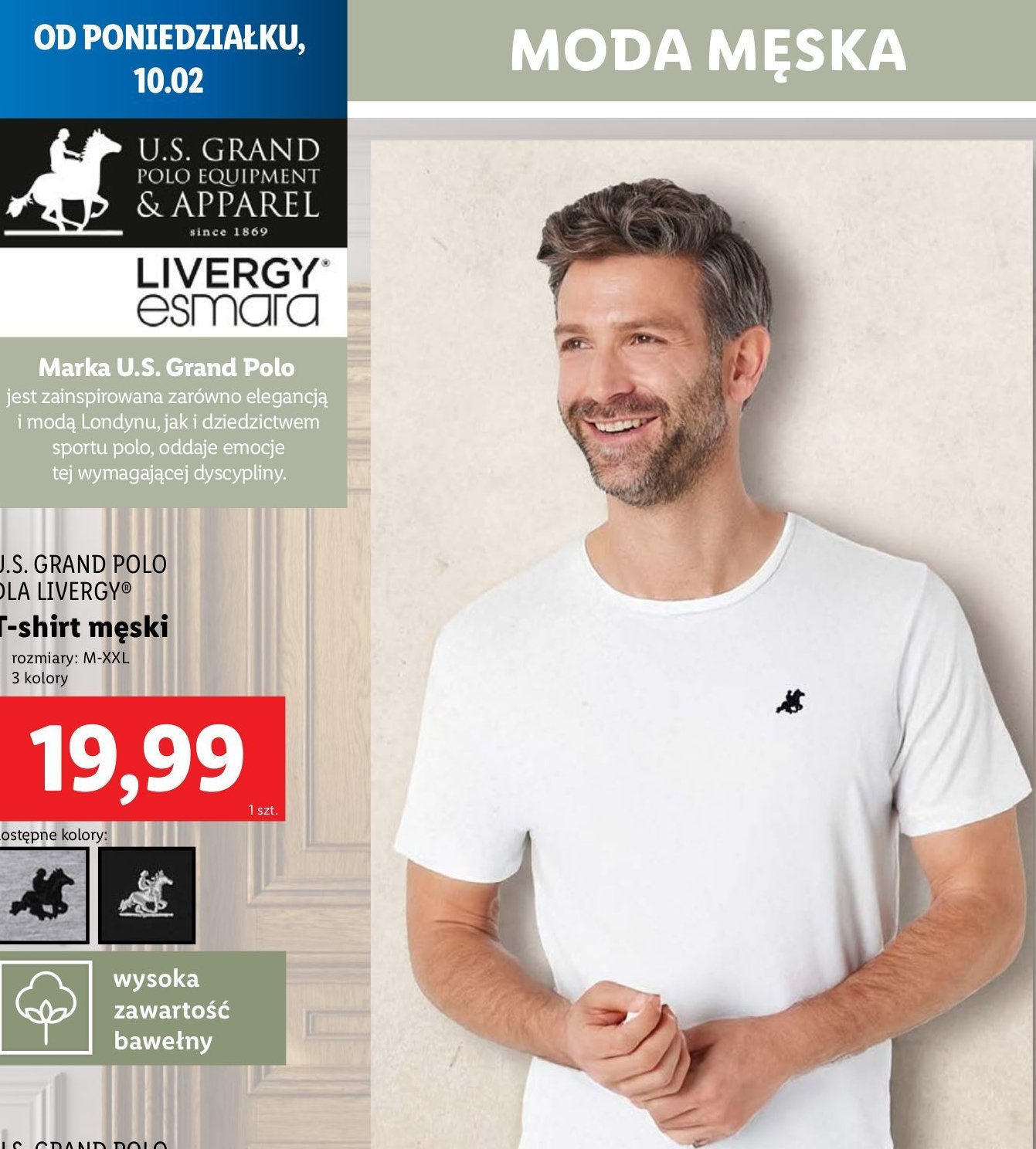 T-shirt męski m-xxl Us grand polo promocja