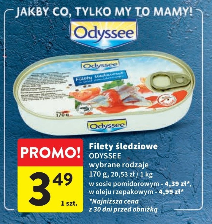 Filety sledziowe w oleju Odyssee promocja