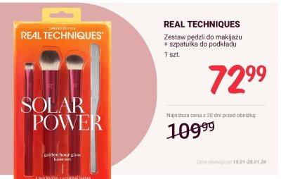 Zestaw pędzli do makijażu + szpatułka do podkładu promocja w Rossmann