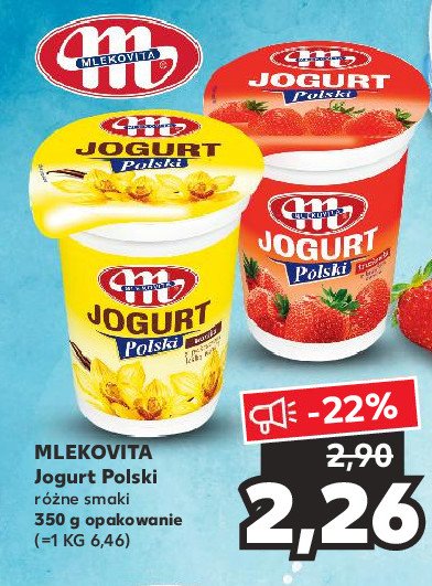 Jogurt polski wanilia Mlekovita promocja