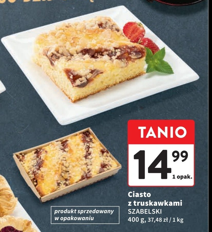 Ciasto z truskawkami Cukiernia szabelski promocja