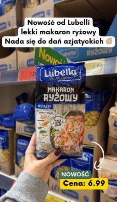 Makaron ryżowy wstążki promocja w Kaufland