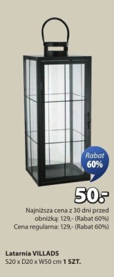 Latarnia VILLADS JYSK promocja w Jysk