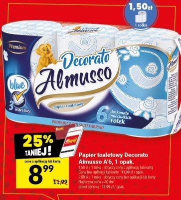 Papier toaletowy Decorato Almusso A'6, 1 opak. promocja w Twój Market