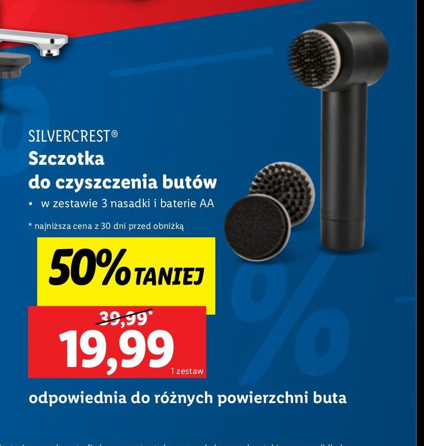 Szczotka do czyszczenia butów Silvercrest promocja w Lidl