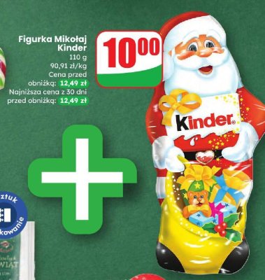 Figurka czekoladowa Mikołaj Kinder promocja w Dino