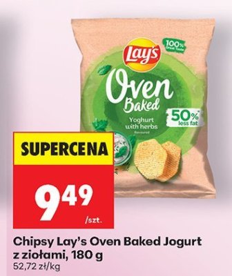 Chipsy Oven Baked Jogurt z ziołami promocja w Biedronka
