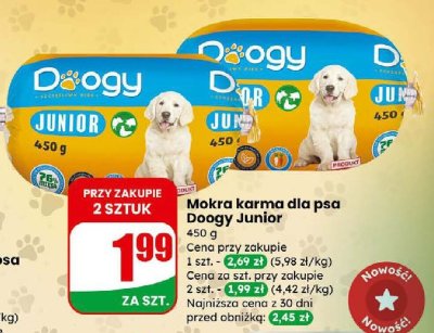 Karma Mokra karma dla psa Junior promocja w Dino