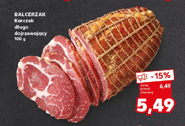 Karczek długodojrzewający Balcerzak promocja w Kaufland