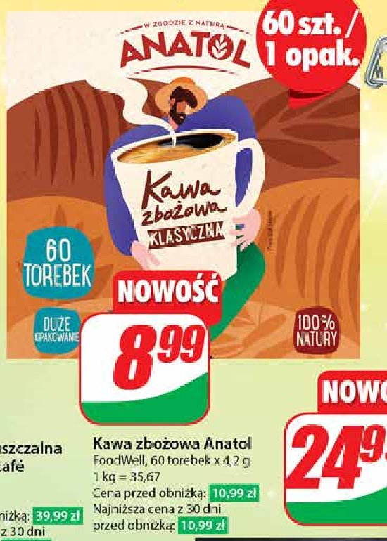 Kawa zbożowa klasyczna Anatol promocja w Dino