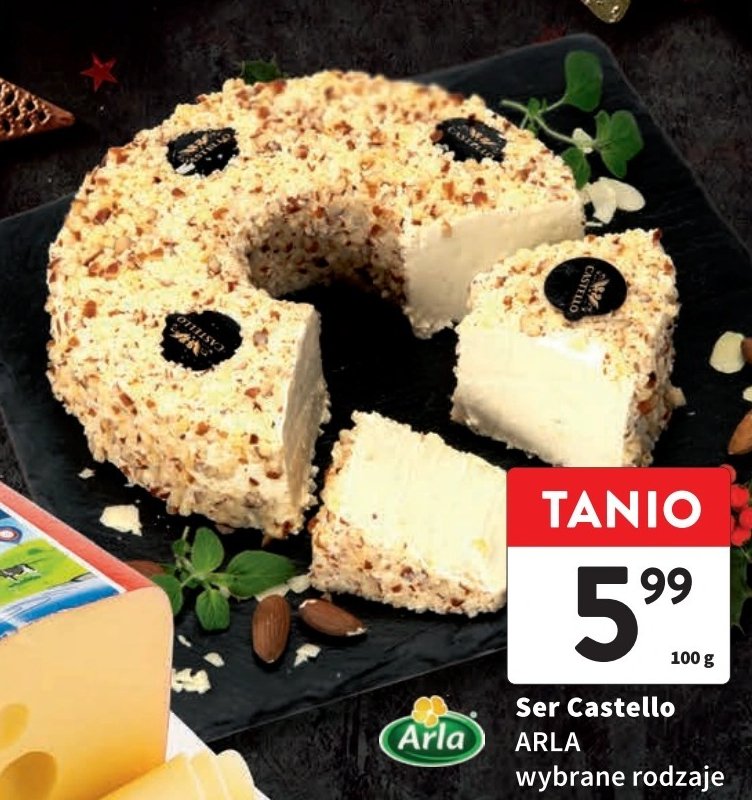 Ser castello z ananasem i migda艂ami Arla promocja