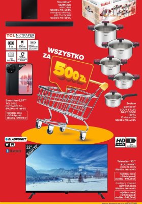 Zestaw garnków COOK & CLIP, DAILY COOK TEFAL 10 elementów promocja w Carrefour