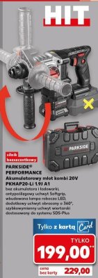 Młot akumulatorowy kombi 360 20 v Parkside promocja