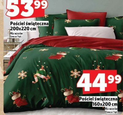 Pościel świąteczna 160x200 cm promocja w TOPAZ