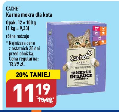Karma dla kota mięso w sosie Cachet promocja