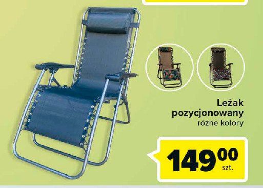 Leżak pozycjonowany EURAX GARDEN promocja