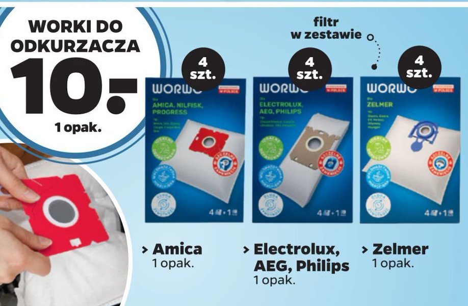 Worki do odkurzacza aeg/philips/electrolux Worwo promocja