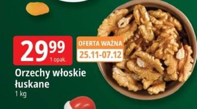 Orzechy włoskie łuskane promocja w Leclerc