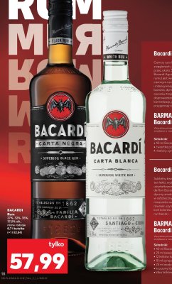 Rum BACARDI Carta Negra promocja w Kaufland