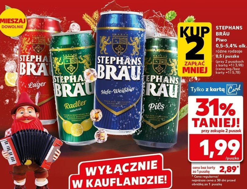Piwo Stephans brau hefeweizen promocja