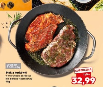 Stek z karkówki na grill w marynacie barbecue promocja