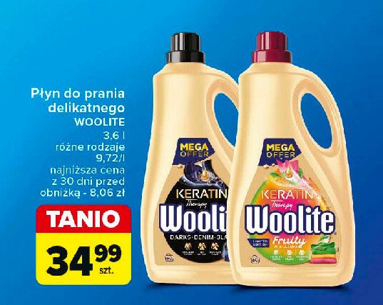 Płyn do prania Woolite perła mix color promocja