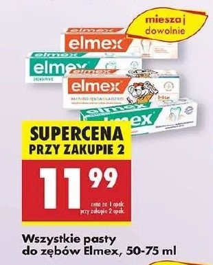 Pasta do zębów dla dzieci Elmex promocja