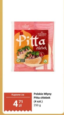 Pitta chlebek (4 szt.) promocja w Biedronka