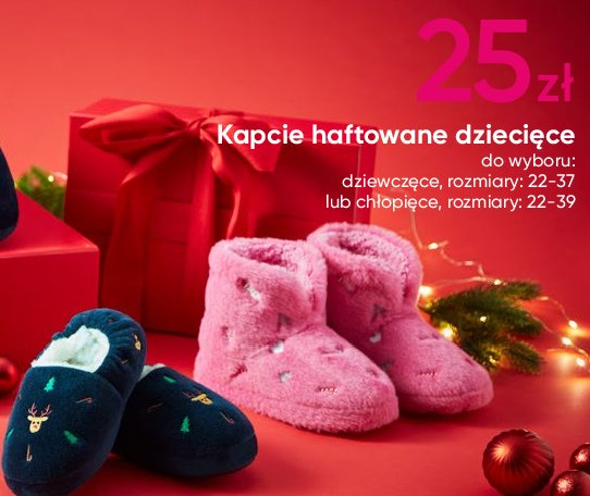 Kapcie dziewczęce promocja w Pepco