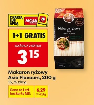 Makaron ryżowy, 200 g promocja w Biedronka