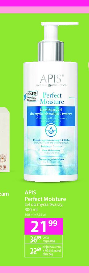 Żel do mycia twarzy nawilżający Apis perfect moisture promocja