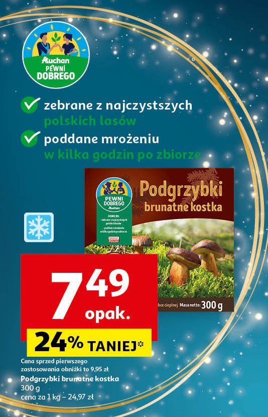 Podgrzybek - kostka Auchan pewni dobrego promocja