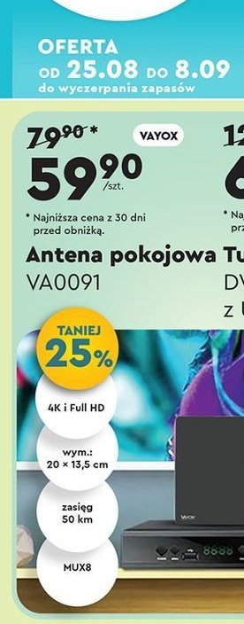 Antena pokojowa va0091 Vayox promocja