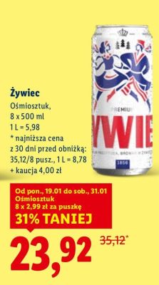 Piwo Żywiec promocja w Lidl