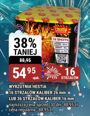 Wyrzutnia Hestia 16 strzałów kaliber 26 mm lub 36 strzałów kaliber 16 mm promocja w bi1