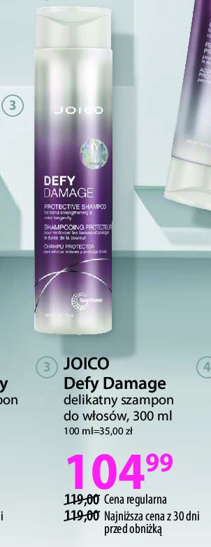 Szampon do włosów Joico defy damage promocja