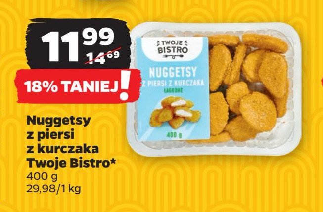 Nuggetsy z piersi kurczaka łagodne TWOJE BISTRO promocja