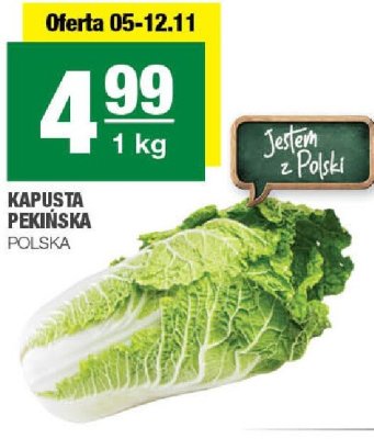 Kapusta pekińska polska promocja w SPAR