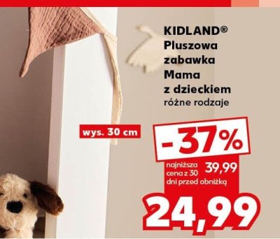 Pluszowa zabawka KIDLAND Mama z dzieckiem różne rodzaje, wys. 30 cm promocja w Kaufland
