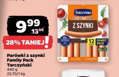 Parówki z szynki Family Pack  promocja w Netto