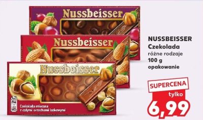 Czekolada z całymi orzechami różne rodzaje promocja w Kaufland