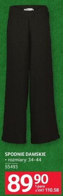 Spodnie damskie promocja w Selgros