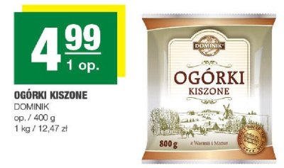 Ogórki kiszone Dominik promocja w SPAR