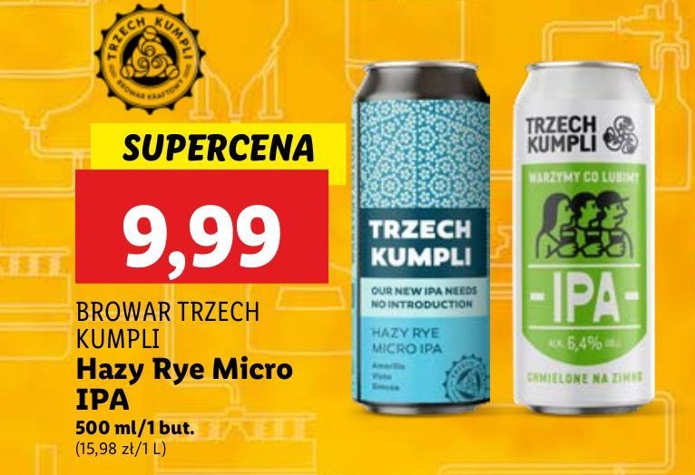 Piwo Trzech kumpli ipa promocja