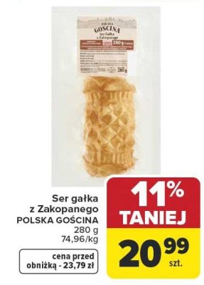 Ser gałka z Zakopanego Polska Gościna promocja w Carrefour