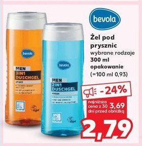 Żel pod prysznic 2w1 fresh Bevola men promocja